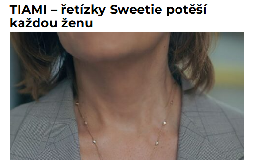 TIAMI – řetízky Sweetie potěší každou ženu