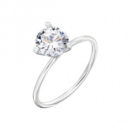 Prsten z bílého zlata s diamantem Shining Star I.