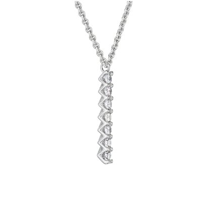 Přívěsek z bílého zlata s lab-grown diamanty Pure Line 7