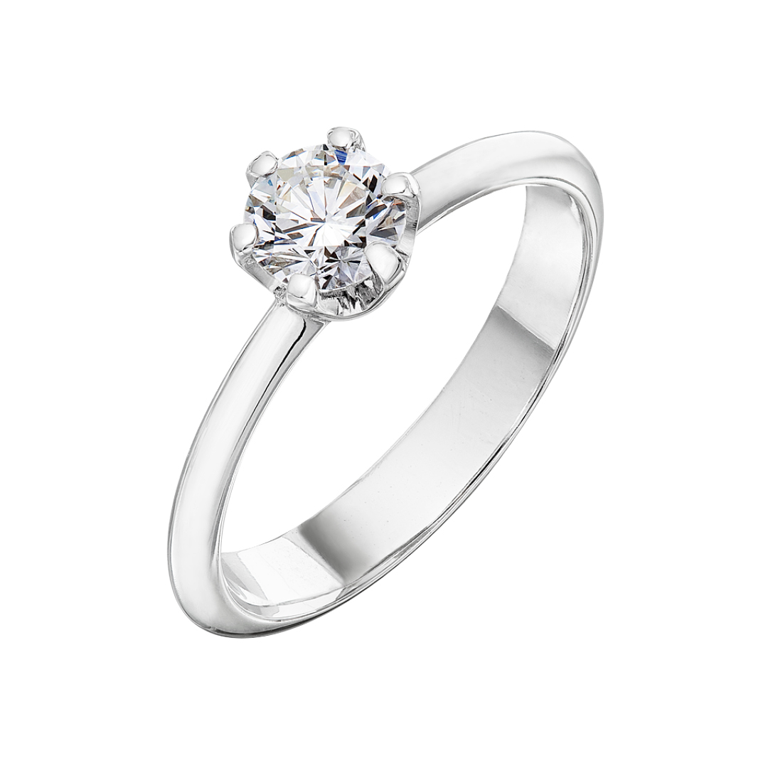 Tiami Prsten z bílého zlata s diamantem Harmony (0,18 ct)