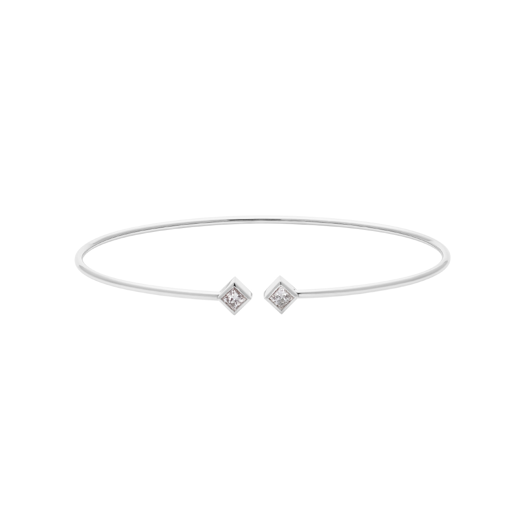 Tiami Flexi náramek s diamanty The Cube Cross Barva zlata: Bílé zlato
