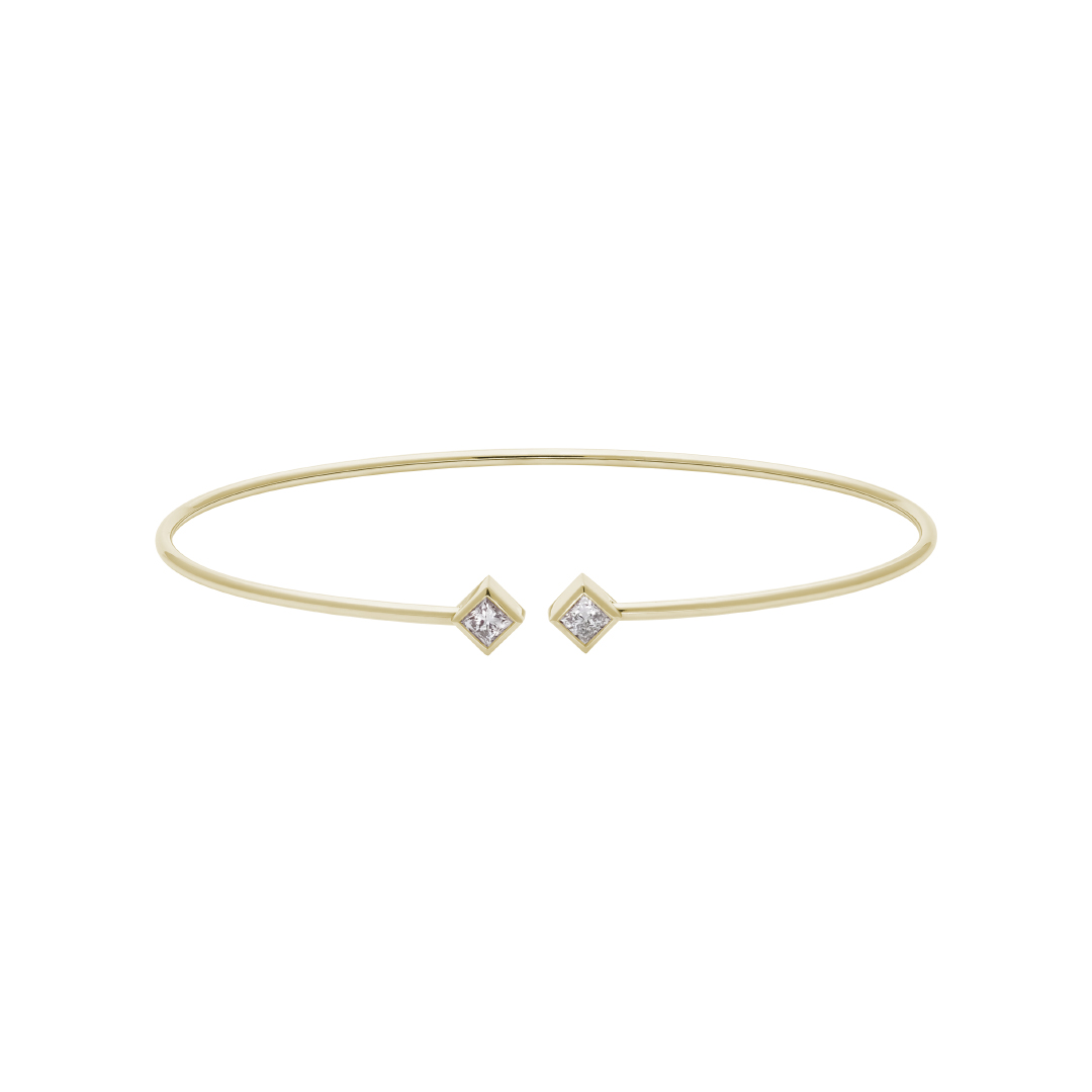 Tiami Flexi náramek s diamanty The Cube Cross Barva zlata: Žluté zlato