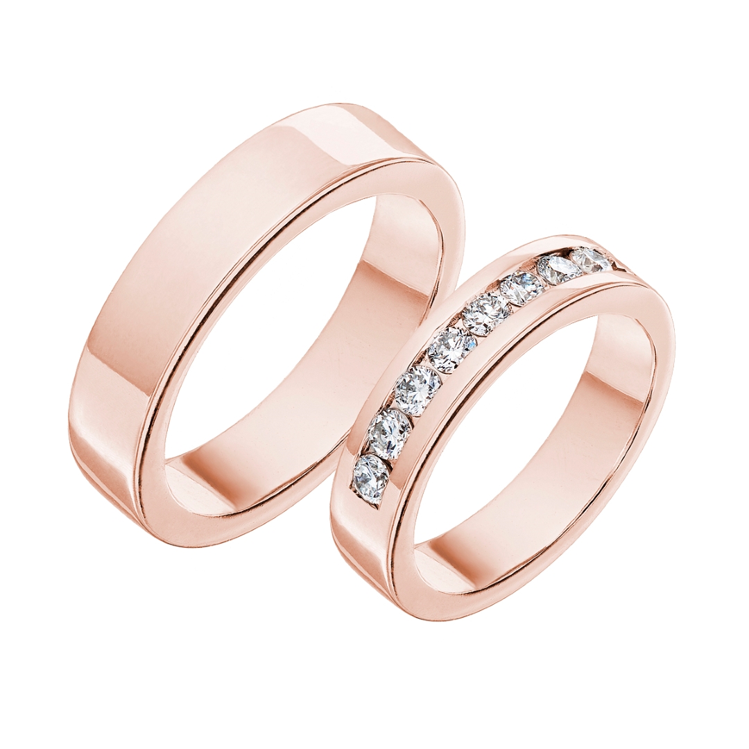 Tiami Snubní prsteny s diamanty Infinity Barva zlata: Růžové zlato