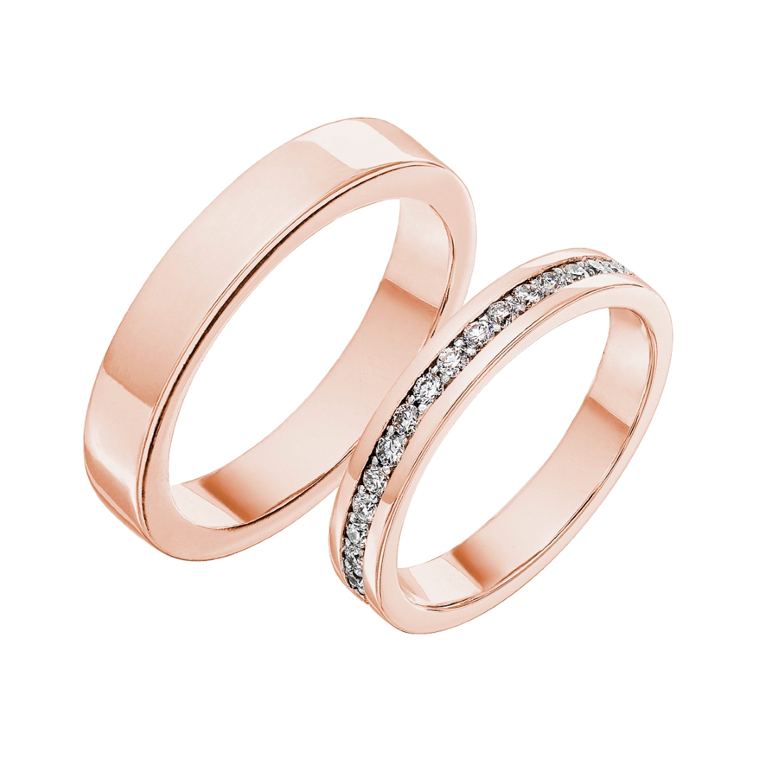 Tiami Snubní prsteny s diamanty Elegance Barva zlata: Růžové zlato