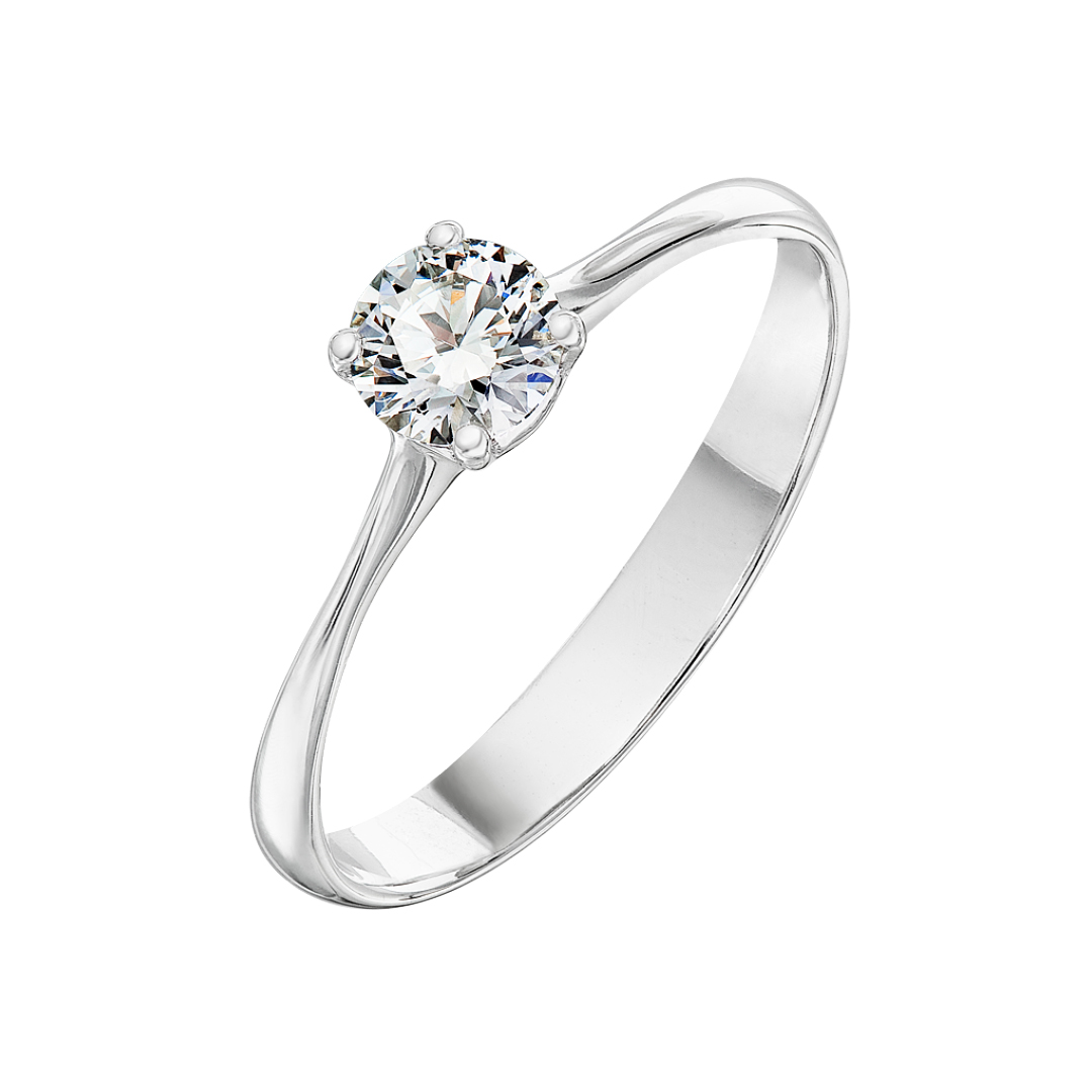 Tiami Prsten z bílého zlata s diamantem Atea (0,16 ct)