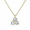 Přívěsek ze žlutého zlata s lab-grown diamanty Magic Triangle