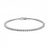 Tenisový náramek z bílého zlata s diamanty Brilliant (3,40 ct)