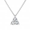 Přívěsek z bílého zlata s lab-grown diamanty Magic Triangle