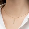 Přívěsek ze žlutého zlata s diamanty Pure Line 9