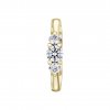 Prsten ze žlutého zlata s lab-grown diamanty Pure Line 3