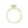 Prsten ze žlutého zlata s lab-grown diamantem Pure Line Cross