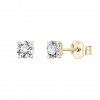 Náušnice ze žlutého zlata s lab-grown diamanty Magic Cube