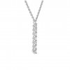 Přívěsek z bílého zlata s lab-grown diamanty Pure Line 7