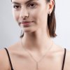 Přívěsek z bílého zlata s lab-grown diamanty Pure Line