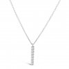 Přívěsek z bílého zlata s lab-grown diamanty Pure Line 7