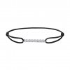 Provázkový náramek Pure Line z bílého zlata s lab-grown diamanty