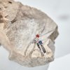 Prsten z bílého zlata s růžovým diamantem Princess