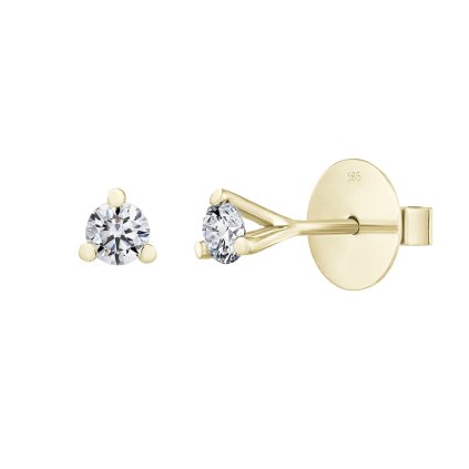 Náušnice ze žlutého zlata s lab-grown diamanty Magic Stone