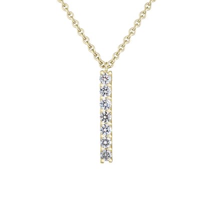 Přívěsek ze žlutého zlata s lab-grown diamanty Pure Line 7