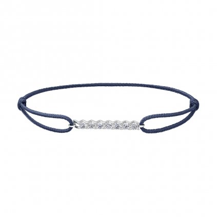 Provázkový náramek Pure Line z bílého zlata s lab-grown diamanty