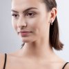 Náušnice z bílého zlata s lab-grown diamanty Pure Line 6