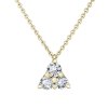 Přívěsek ze žlutého zlata s lab-grown diamanty Magic Triangle
