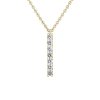 Přívěsek ze žlutého zlata s lab-grown diamanty Pure Line 7