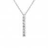 Přívěsek z bílého zlata s lab-grown diamanty Pure Line 7