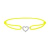 Provázkový náramek Little Heart z bílého zlata s lab-grown diamanty