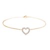 Náramek z růžového zlata Little Heart s diamantyMG 9912 srdce gold