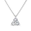 Přívěsek z bílého zlata s lab-grown diamanty Magic Triangle