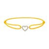 Bransoletka Little Heart wykonana z żółtego złota z diamentami