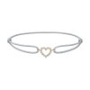 Bransoletka Little Heart wykonana z żółtego złota z diamentami