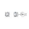Náušnice z bílého zlata s diamanty Magic Cube III.