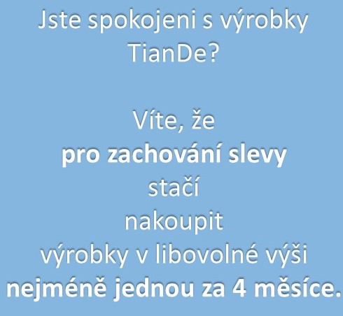 Podmínka zachování slevy 35%