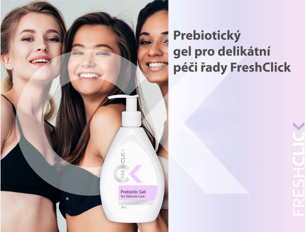 Prebiotický  jemný gel pro intimní hygienu FreshClick (Prezentace)