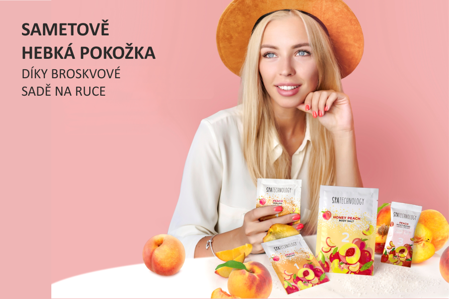 Broskvová sada na ruce (Prezentace)