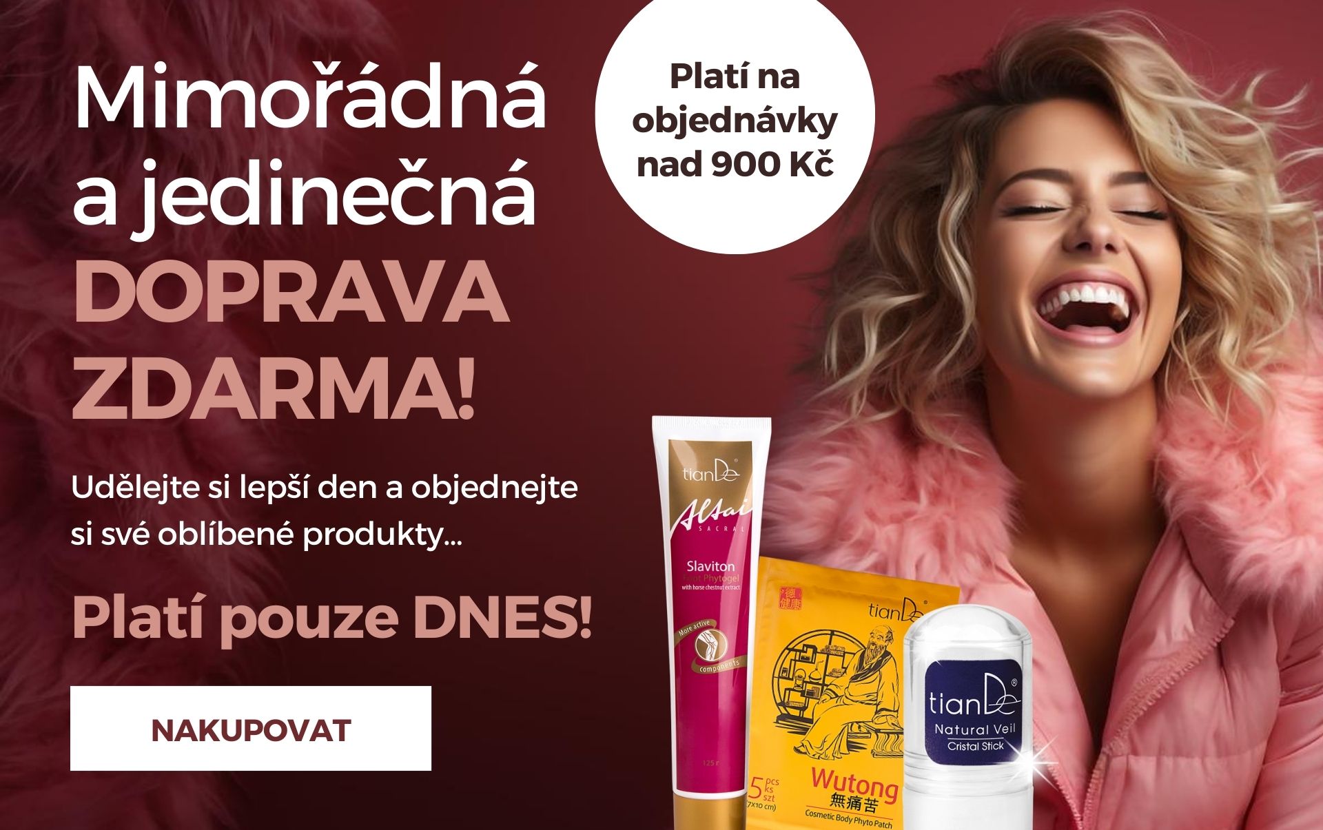 Mimořádná DOPRAVA ZDARMA!