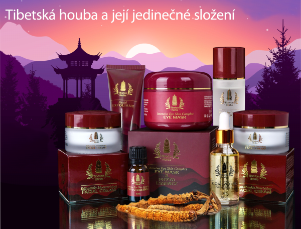 Řada Tibetan Herbs na bázi cordycepsu (Prezentace)