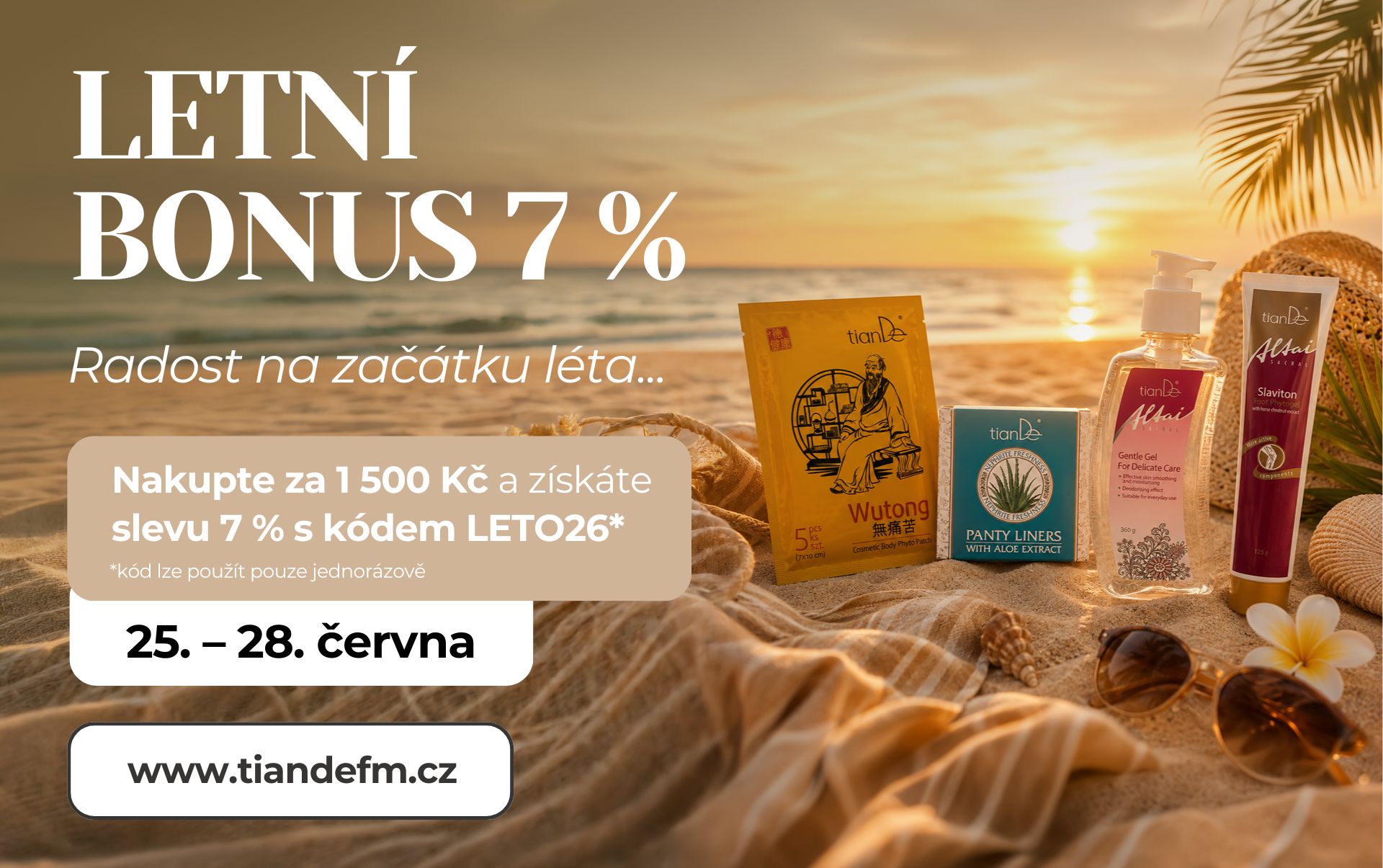 Letní překvapení se slevou 7 %