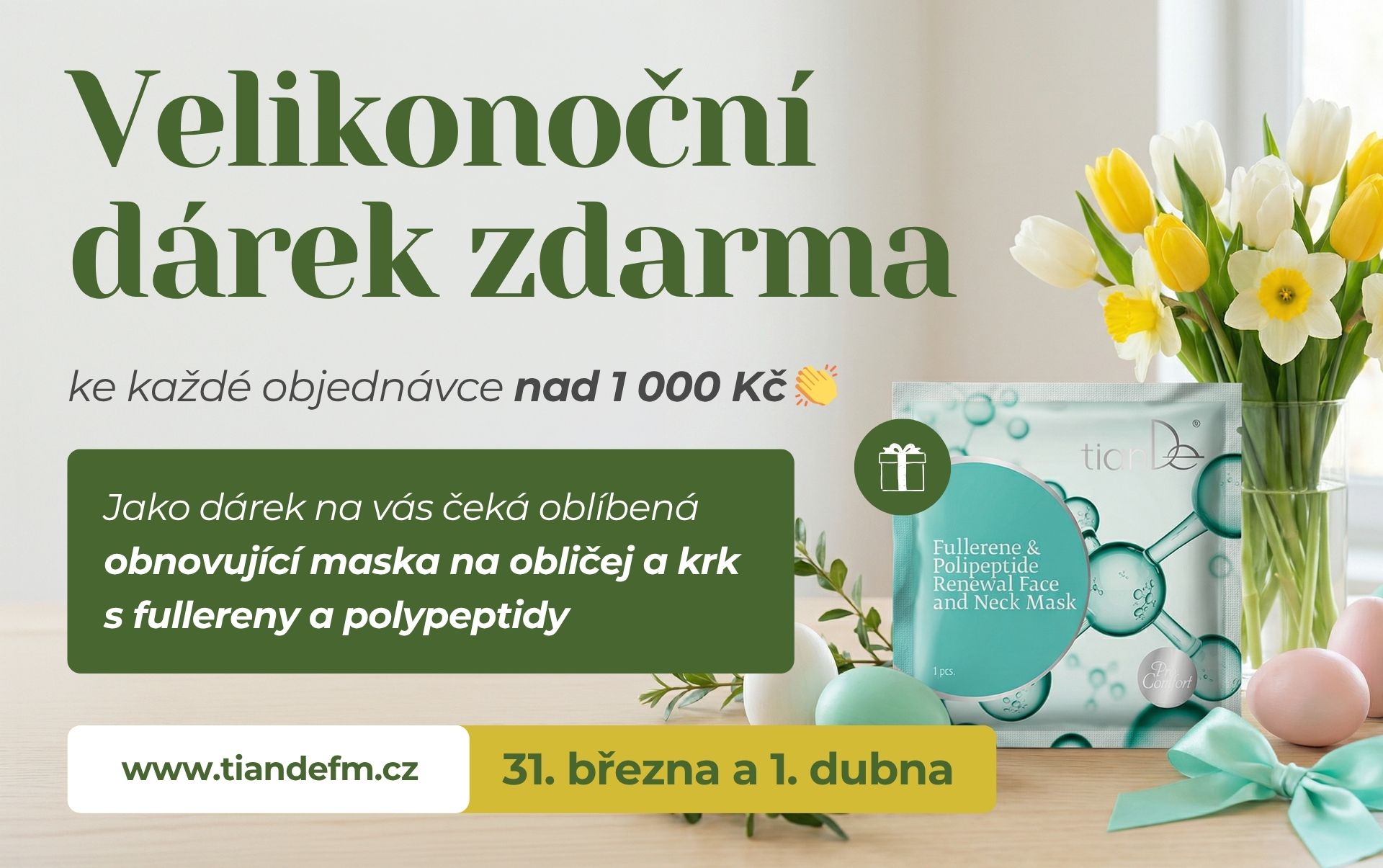 Velikonoční dárek k objednávce nad 1000 Kč