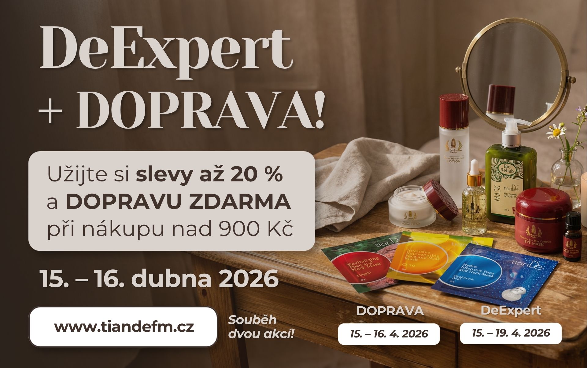 DeExpert + DOPRAVA ZDARMA je tady!