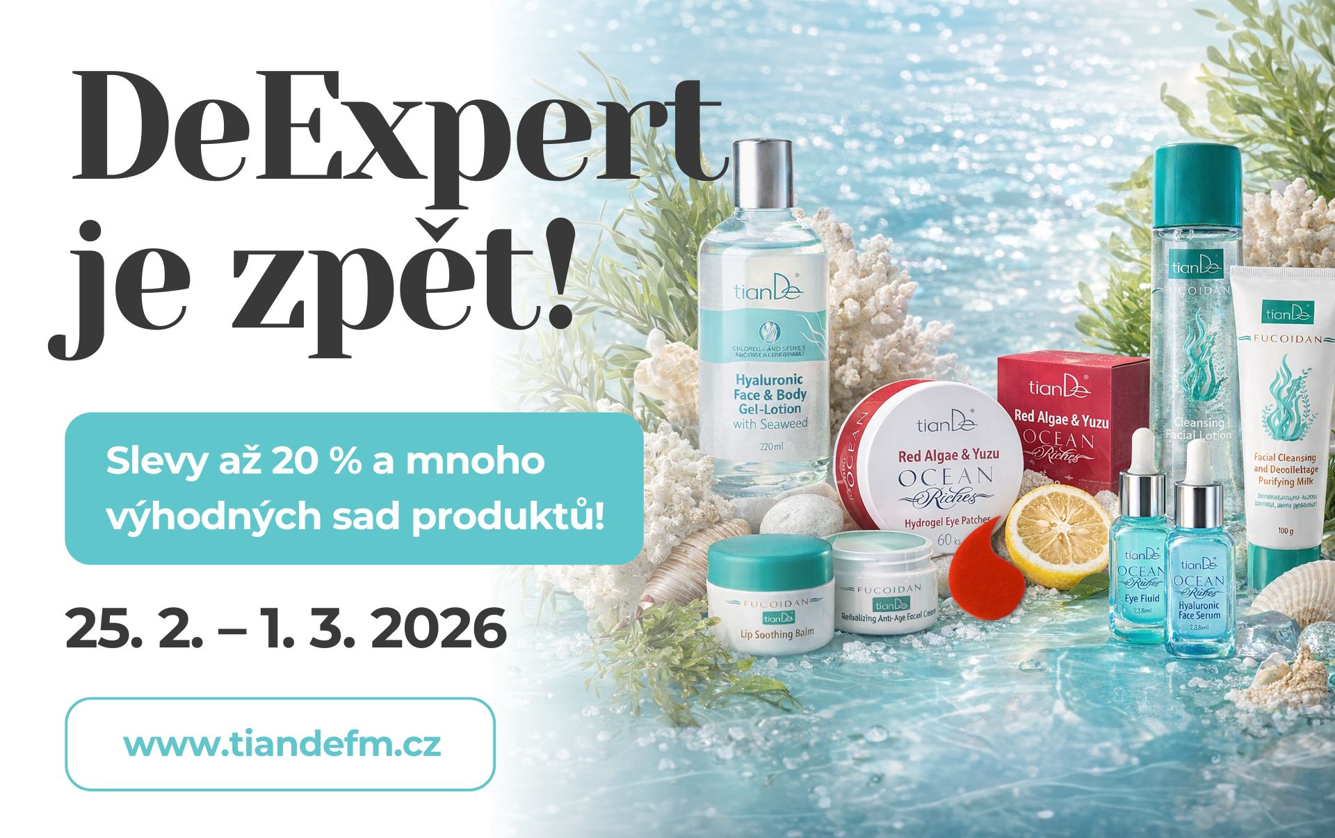 DeExpert je zpět a veze se na vlně slev! 🌊💙