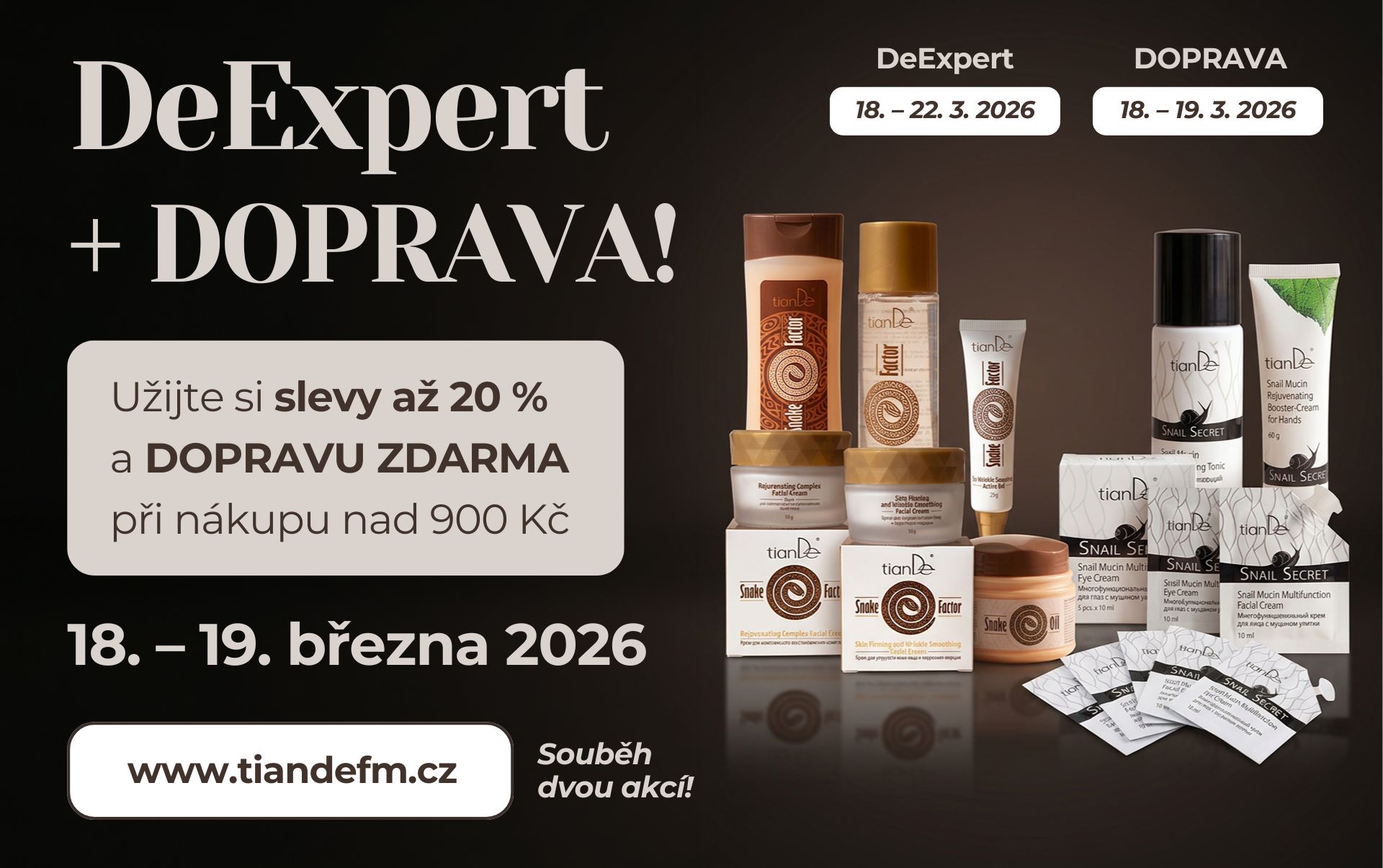 Dvojnásobná výhoda: DeExpert + doprava zdarma nad 900 Kč 💪