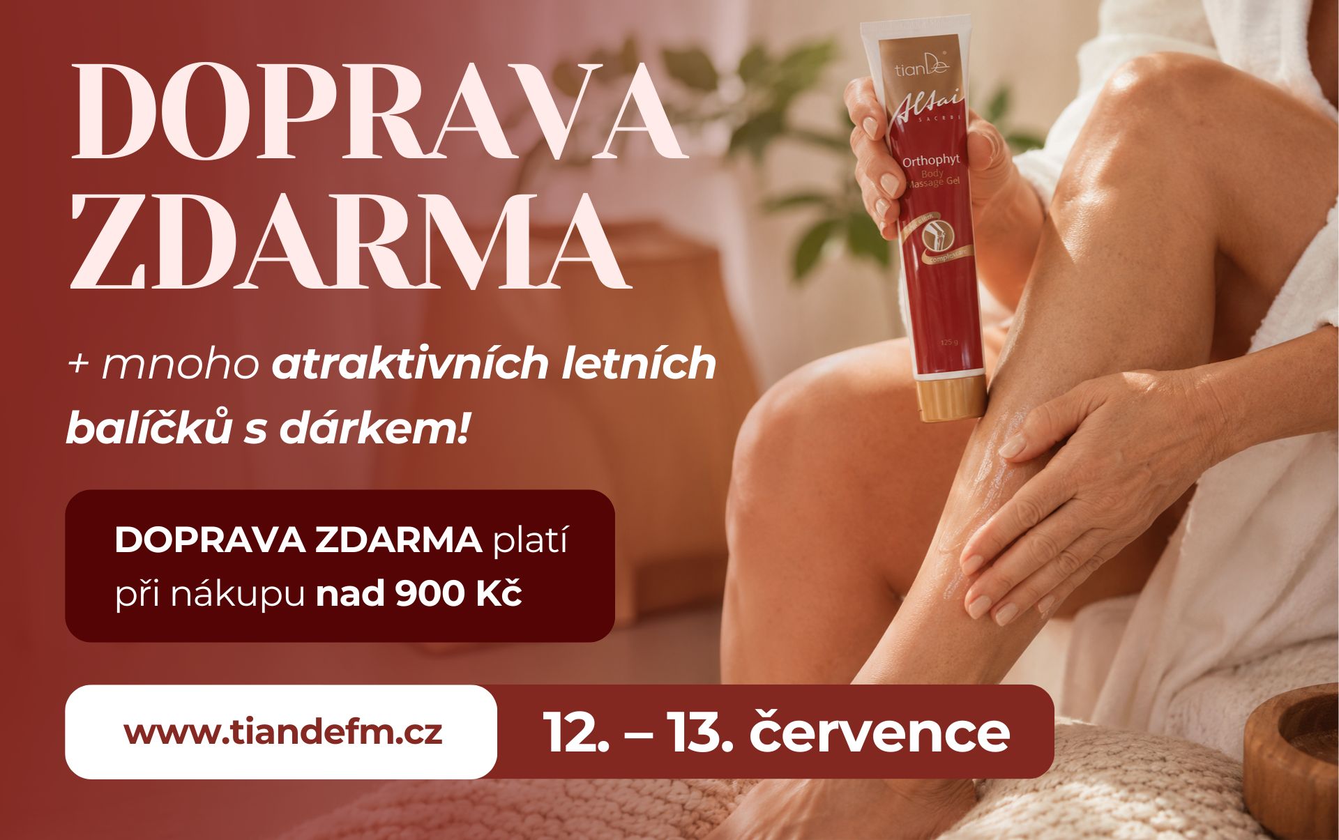 První červencová DOPRAVA ZDARMA je tady!