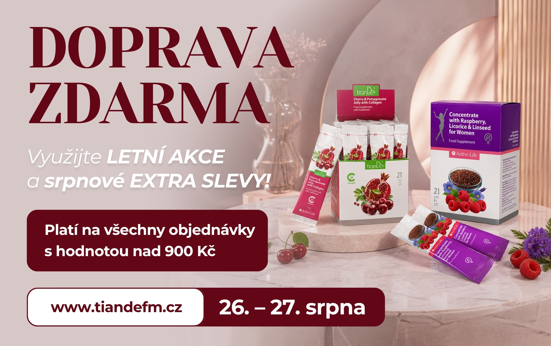 Konec prázdnin je tady a s ním DOPRAVA ZDARMA