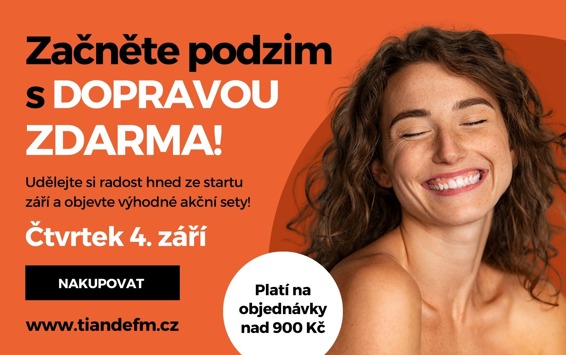 DOPRAVA ZDARMA jen ve čtvrtek 4. 9.!