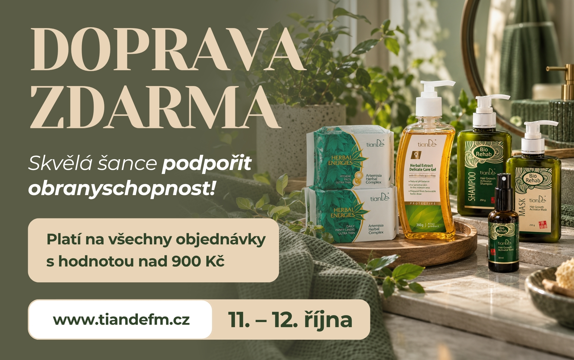 Podzim je tady. Posilte svou obranyschopnost s DOPRAVOU ZDARMA!