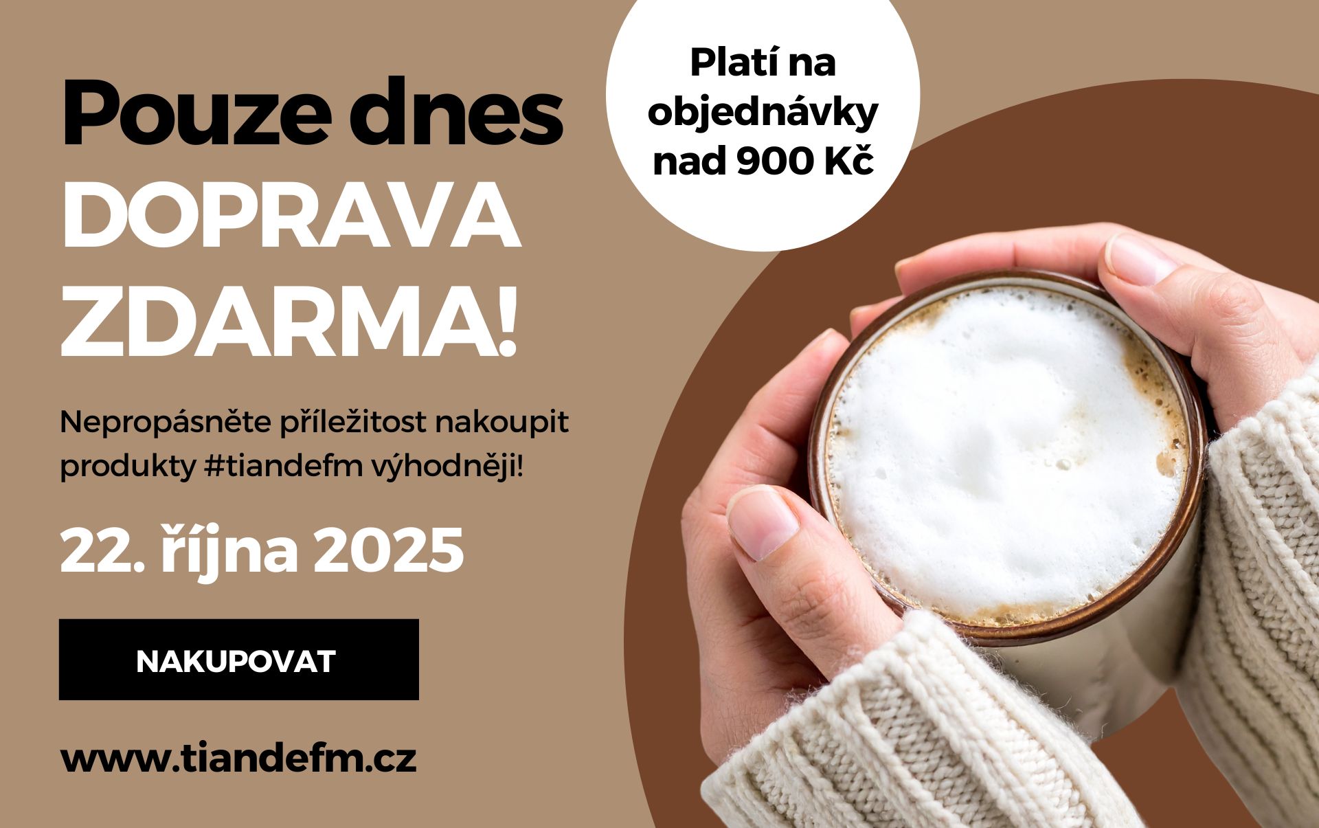 Pouze dnes DOPRAVA ZDARMA 📦