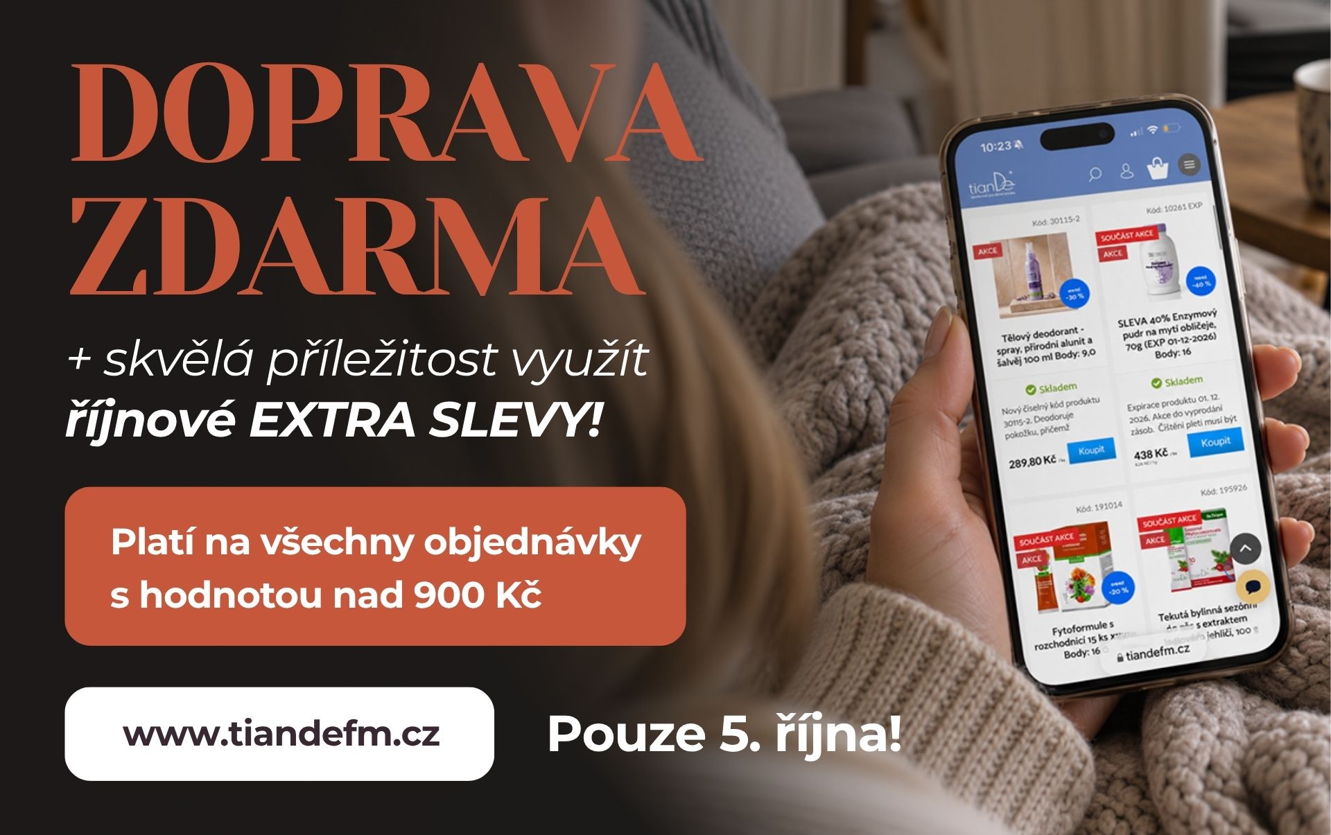 DOPRAVA ZDARMA pouze DNES!